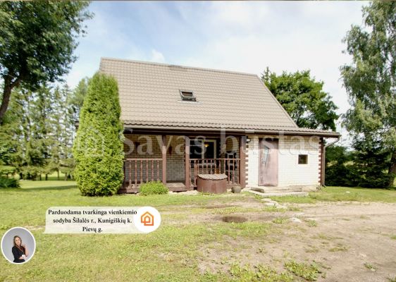 Parduodama tvarkinga vienkiemio sodyba &Scaron;ilalės r., Kunigi&scaron;kių k. Pievų g.