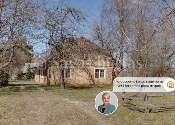 Parduodama unikali, pilnai įrengta sodyba su 3,64 bendro ploto sklypais Telšių r., Užminijų I k.