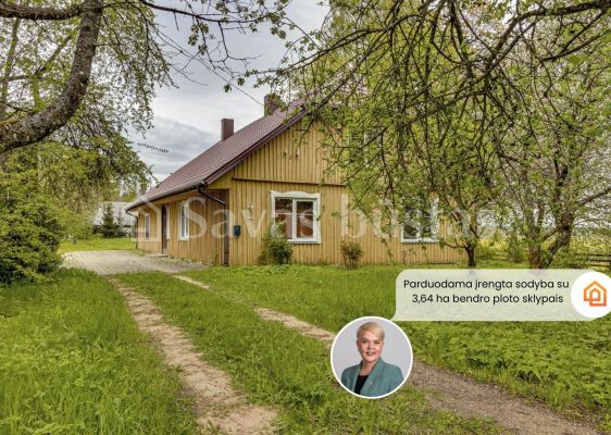 Parduodama unikali, pilnai įrengta sodyba su 3,64 bendro ploto sklypais Telšių r., Užminijų I k.
