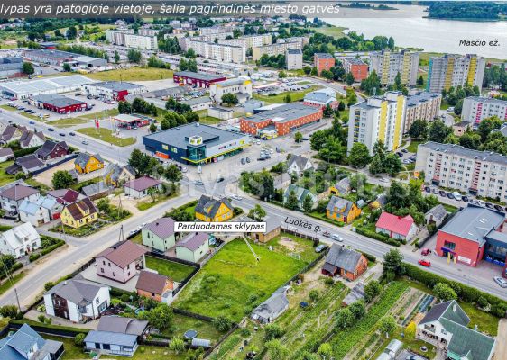 Parduodamas 10,49 arų sklypas Šalia pagrindinės miesto gatvės, Telšiuose, Luokės g. 49