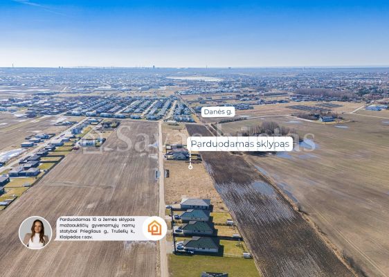 Parduodamas 10 arų gyvenamosios paskirties žemės sklypas Priegliaus g., Tru&scaron;elių k., Klaipėdos r.