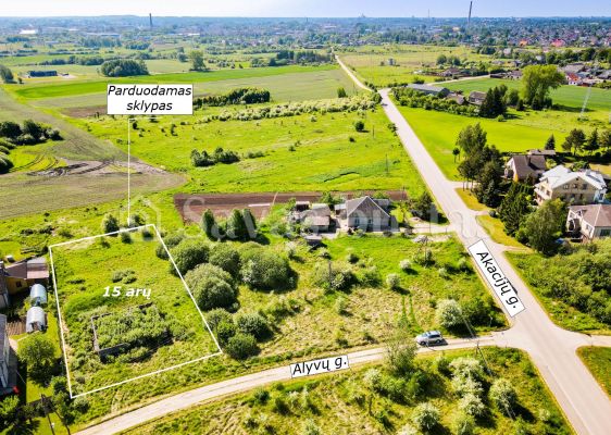 Parduodamas 15 arų namų valdos sklypas Alyvų g., Vinkšnėnų k., Šiaulių r.