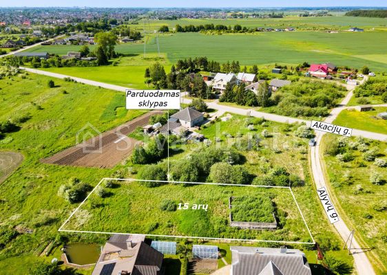 Parduodamas 15 arų namų valdos sklypas Alyvų g., Vinkšnėnų k., Šiaulių r.