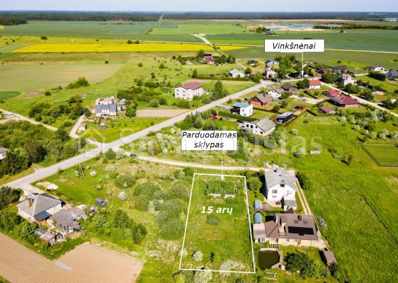 Parduodamas 15 arų namų valdos sklypas Alyvų g., Vinkšnėnų k., Šiaulių r.