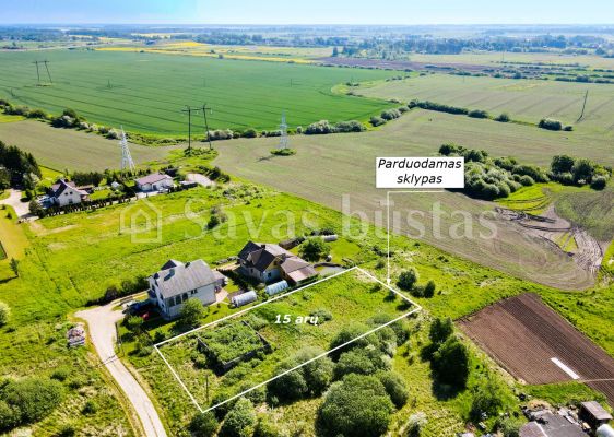Parduodamas 15 arų namų valdos sklypas Alyvų g., Vinkšnėnų k., Šiaulių r.