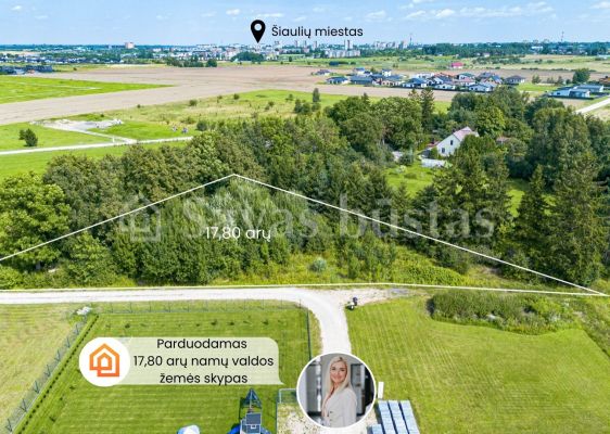 Parduodamas 17,8 arų žemės sklypas Lanko g. 5, Dainų k., &Scaron;iaulių r.