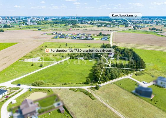 Parduodamas 17,8 arų žemės sklypas Lanko g. 5, Dainų k., Šiaulių r.