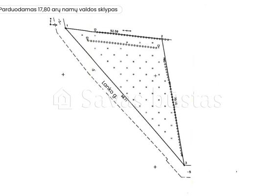 Parduodamas 17,8 arų žemės sklypas Lanko g. 5, Dainų k., Šiaulių r.