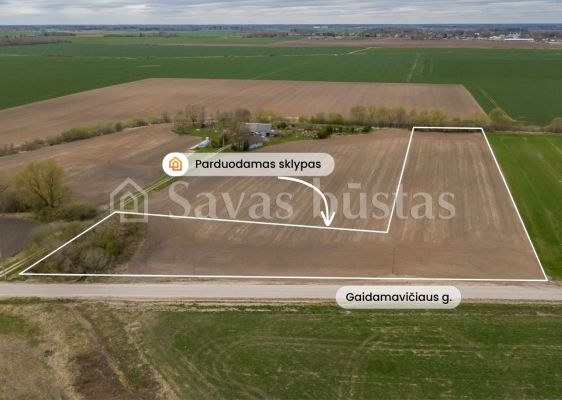 Parduodamas 1,0451 ha žemės ūkio paskirties sklypas Sereikių k., &Scaron;iaulių r.