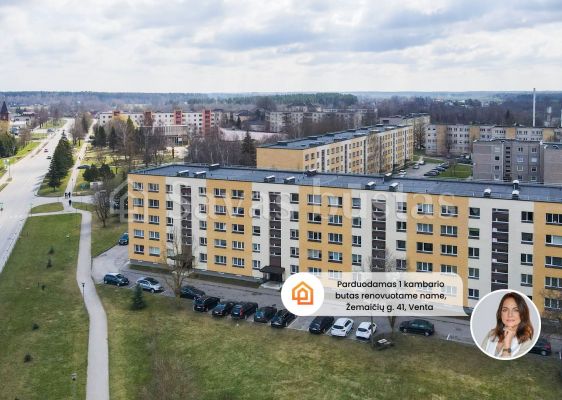 Parduodamas 1 kambario butas renovuotame name Ventos mieste