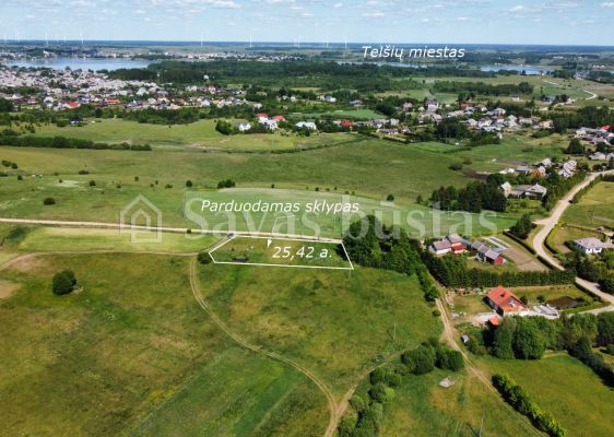 Parduodamas 25,42 arų namų valdos sklypas Aušros g., Berkinėnų k., Telšių r.