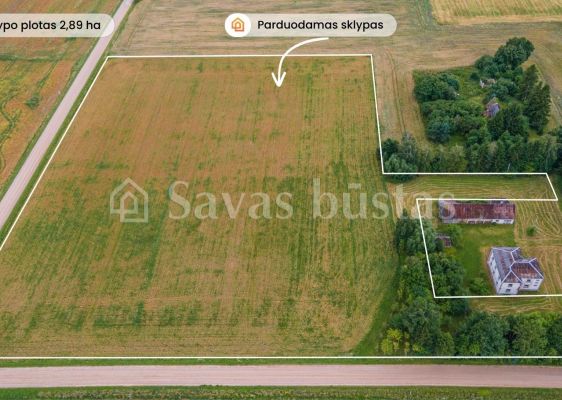 Parduodamas 2,89 ha žemės ūkio paskirties sklypas Augzelių k., Skuodo r.