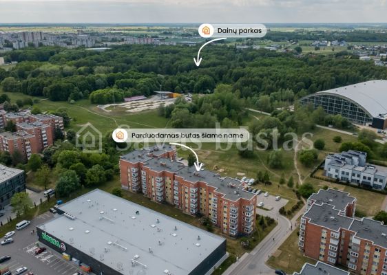 Parduodamas 2 k. butas su i&scaron;pirkta palėpe &scaron;alia Dainų parko, Pauk&scaron;čių tak. 15, &Scaron;iauliuose
