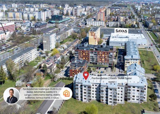 Parduodamas 2 kamb. butas, Partizanų g., Kaune