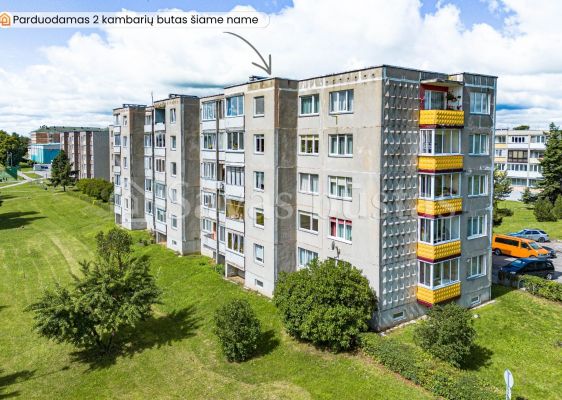 Parduodamas 2 kambarių butas 2 - ame aukšte, Radviliškyje, V. Kudirkos g.
