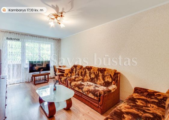 Parduodamas 2 kambarių butas Dainų g., Šiauliuose