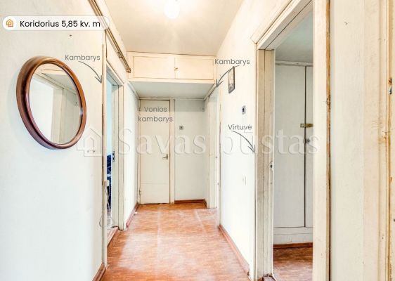 Parduodamas 2 kambarių butas J. Janonio g., Kelmėje