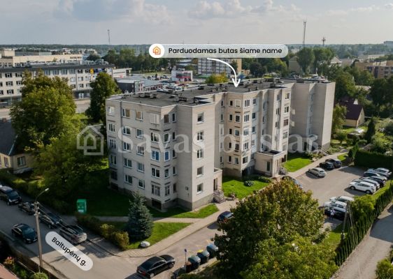 Parduodamas 2 kambarių butas, mūriniame name, Baltupėnų g. 1C, &Scaron;iauliuose