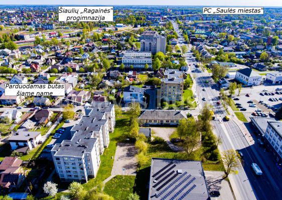 Parduodamas 2 kambarių butas ŠALIA CENTRO, 2 – AME AUKŠTE Baltupėnų g., Šiauliuose