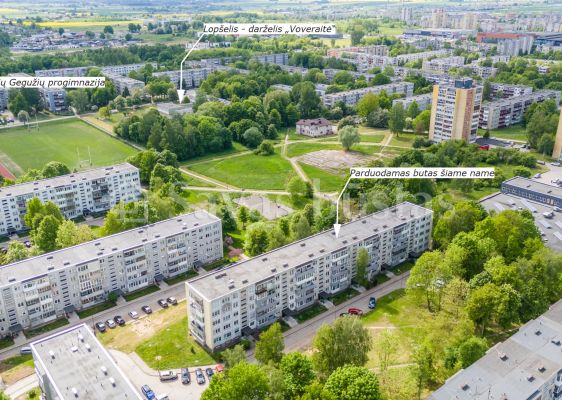 Parduodamas 2 kambarių butas &Scaron;iauliuose, S. Dariaus ir S. Girėno g. 14.