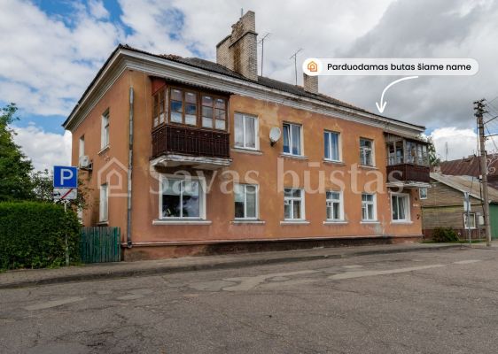 Parduodamas 2 kambarių butas Vabalninko centre, &scaron;alia bažnyčios, Žolinės aik&scaron;tė 17, Biržų r.