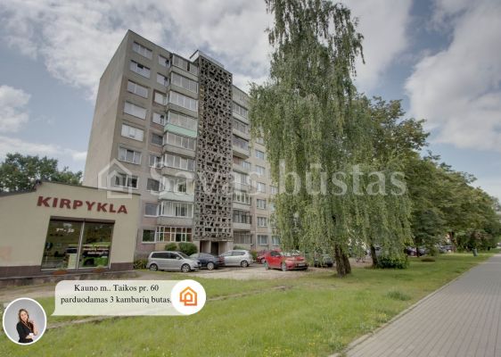 Parduodamas 3-ų kambarių butas Taikos pr., 60, Kaunas