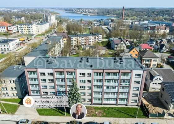 Parduodamas 3 kambarių butas centrinėje miesto dalyje Vytauto g. 42, Šiauliuose