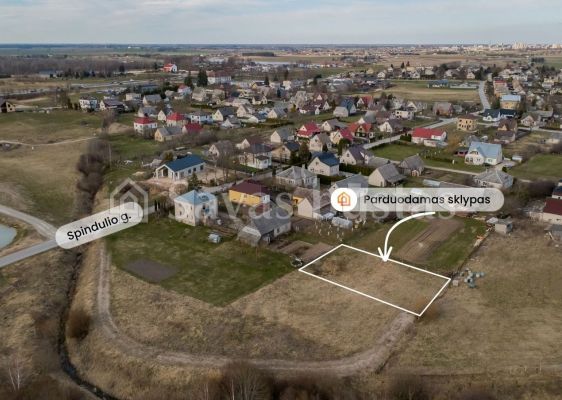 Parduodamas 6,23 arų namų valdos sklypas Spindulio g. 31C, Auk&scaron;telkės k., &Scaron;iaulių r.