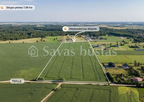 Parduodamas 7,98 ha žemės sklypas Radailiuose, vienoje patraukliausių Klaipėdos rajono vietų