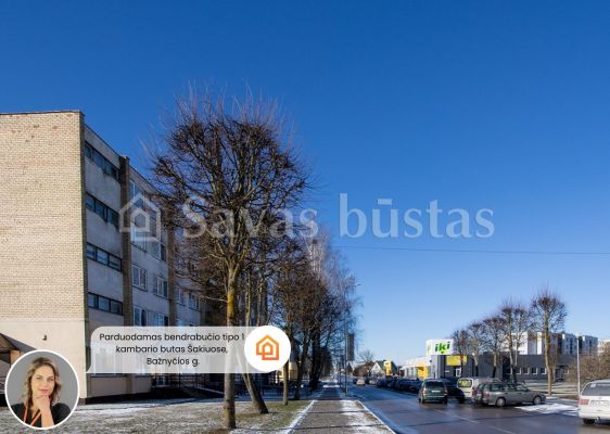 Parduodamas bendrabučio tipo 1 kambario butas Šakių mieste, Bažnyčios g.