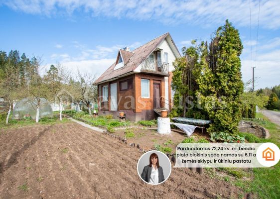Parduodamas blokinis/mūrinis sodo namas su sklypu Kurtuvėnų regioniniame parke, Linartų SB, Smėlio g. 8