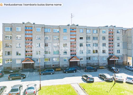 Parduodamas erdvus 1 kambario butas Šiauliuose, Kviečių g.