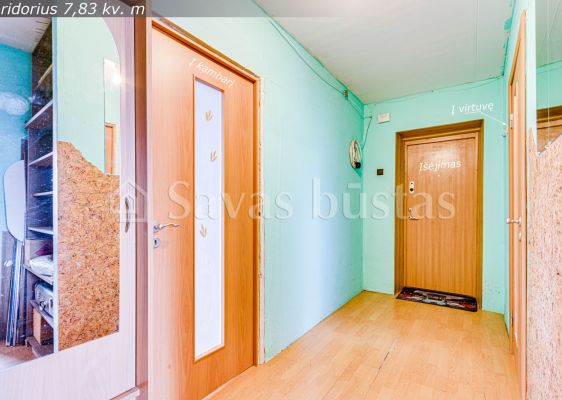 Parduodamas erdvus 2 kambarių butas Spindulio g. 10B, Šiauliuose