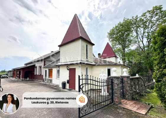 Parduodamas erdvus ir funkcionalus 236,76 kv. m gyvenamas namas Rietave – puikus pasirinkimas šeimai arba komercinei veiklai