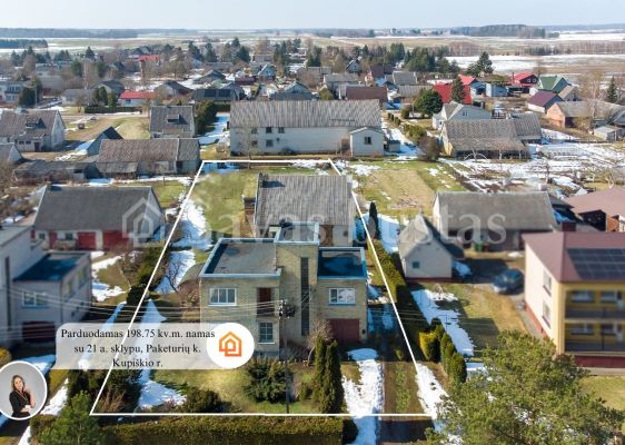 Parduodamas gyvenamas 198,75 kv.m. namas su 21 a. žemės sklypu, Paketurių km., Kupi&scaron;kio r.