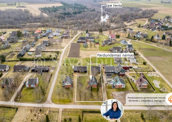 Ramioje vietoje! Parduodamas gyvenamasis namas Akmenės r., Daubi&scaron;kių k., Beržų g. 23