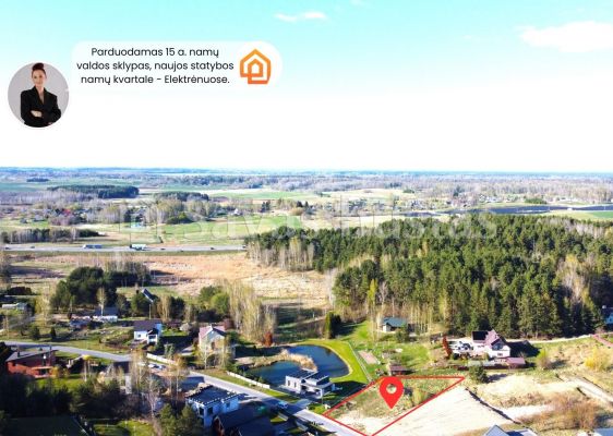 Parduodamas gyvenamosios paskirties žemės sklypas Alinkos g., 53D Elektrėnų m.
