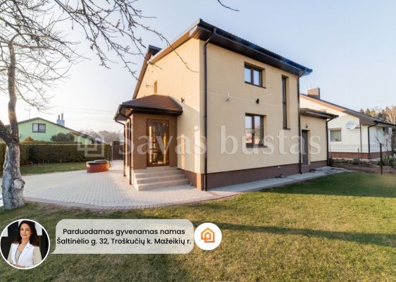 Parduodamas jaukus ir modernus namas Troškučių k., Šaltinėlio g., Mažeikių r.