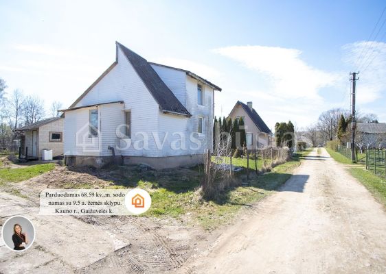 Parduodamas jaukus sodo namas su 9.5 a. sklypu Babtų sen., Kauno raj. Gaižuvėlės k. Neries g.