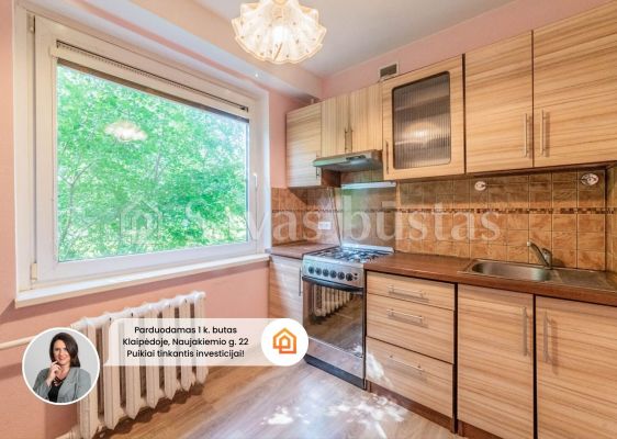 Parduodamas jaukus, šviesus ir tvarkingas 1 kambario butas Naujakiemio g. 22, Klaipėdoje