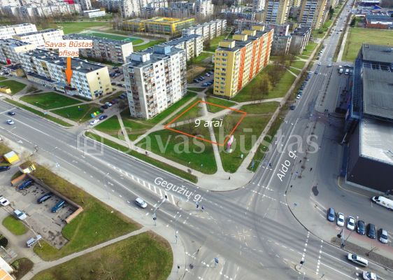 Parduodamas komercinės paskirties 9 arų sklypas Gegužių g. 41a, Šiauliuose.