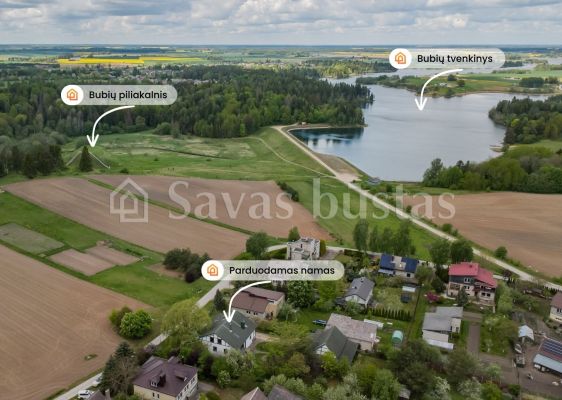 Parduodamas mūrinis namas &scaron;alia Bubių tvenkinio, Piliakalnio g. 8, &Scaron;iaulių r.