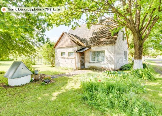 Parduodamas mūrinis namas su 57,06 arų žemės sklypu Kaštonų g., Upynos k., Telšių r.