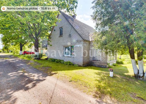 Parduodamas mūrinis namas su 57,06 arų žemės sklypu Kaštonų g., Upynos k., Telšių r.