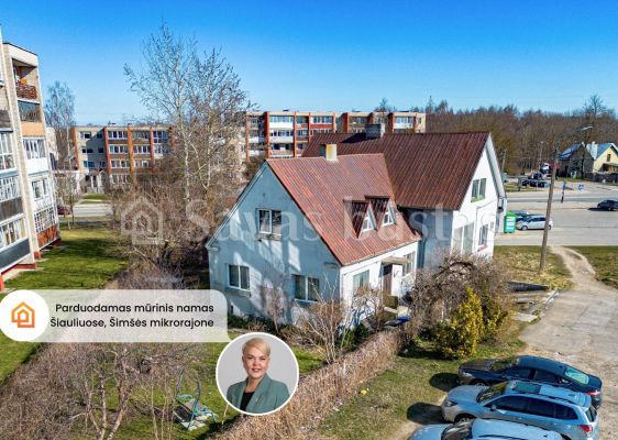 Parduodamas mūrinis namas su vienu garažu bei sklypo dalimi &Scaron;iauliuose, Vilkavi&scaron;kio g. 4