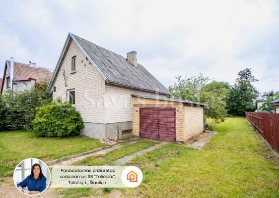 Parduodamas mūrinis sodo namas vieno aukšto su mansarda ir rūsiu, SB "Toliočiai", Tvenkinio g. 47, Toliočių k., Šiaulių r.