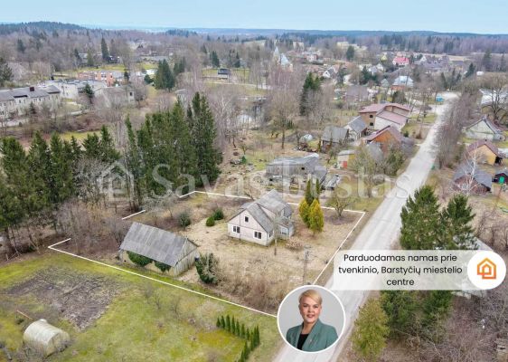 Parduodamas namas šalia tvenkinio Barstyčių miestelio centre, Sedos g. 8, Skuodo r.
