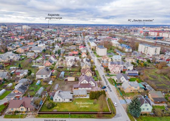 Parduodamas namas su dideliu, 10,29 arų sklypu Verdulių g. 74, Šiauliai