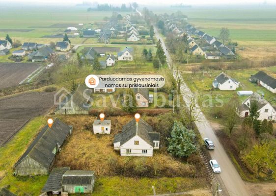 Parduodamas namas su ūkiniais pastatais Tiesioji g. 22, Šašių k., Radviliškio r.