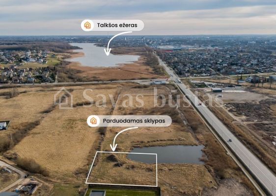 Parduodamas namų valdos sklypas, 18,61 aro, su i&scaron;kastu prūdu &scaron;alia &Scaron;iaulių miesto!